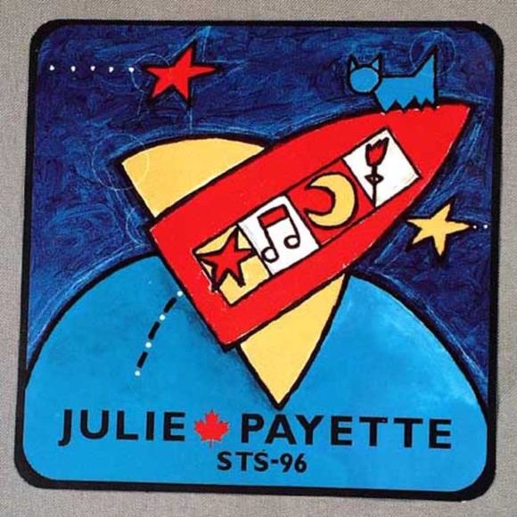 JULIE PAYETTE ASTRONAUT STICKER 1999 STS-96 DECAL OFFICIAL PERSONAL DESIGN FULL - Picture 1 of 1